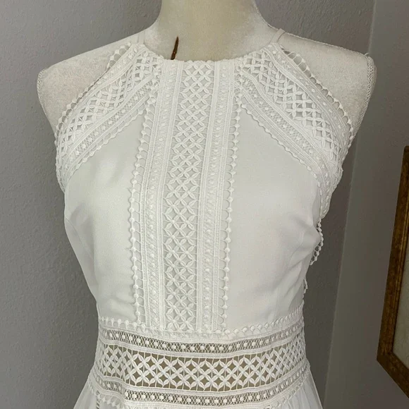 Belle Badgley Mischka Designer White Dress - Picture 5 of 7